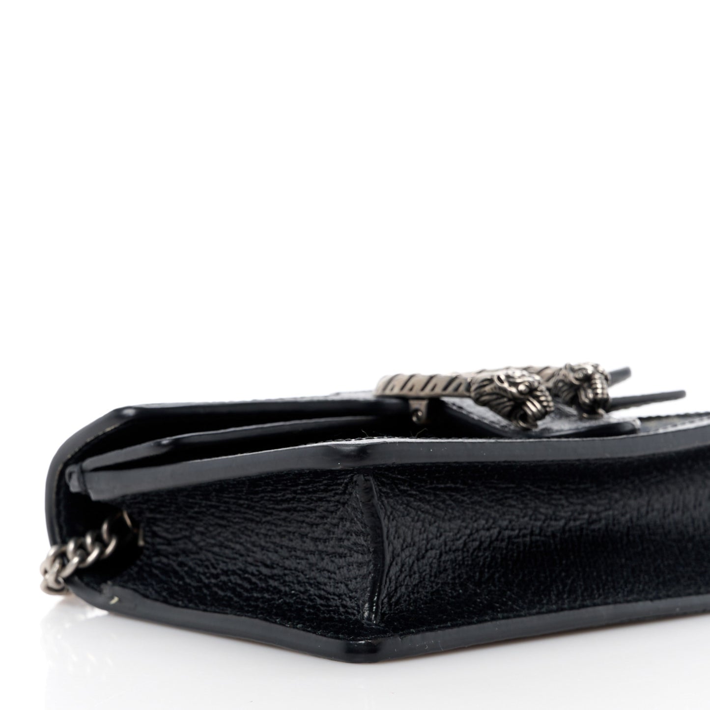 Jacquard Black Denim GG Monogram Super Mini Dionysus Shoulder Bag Black Ivory