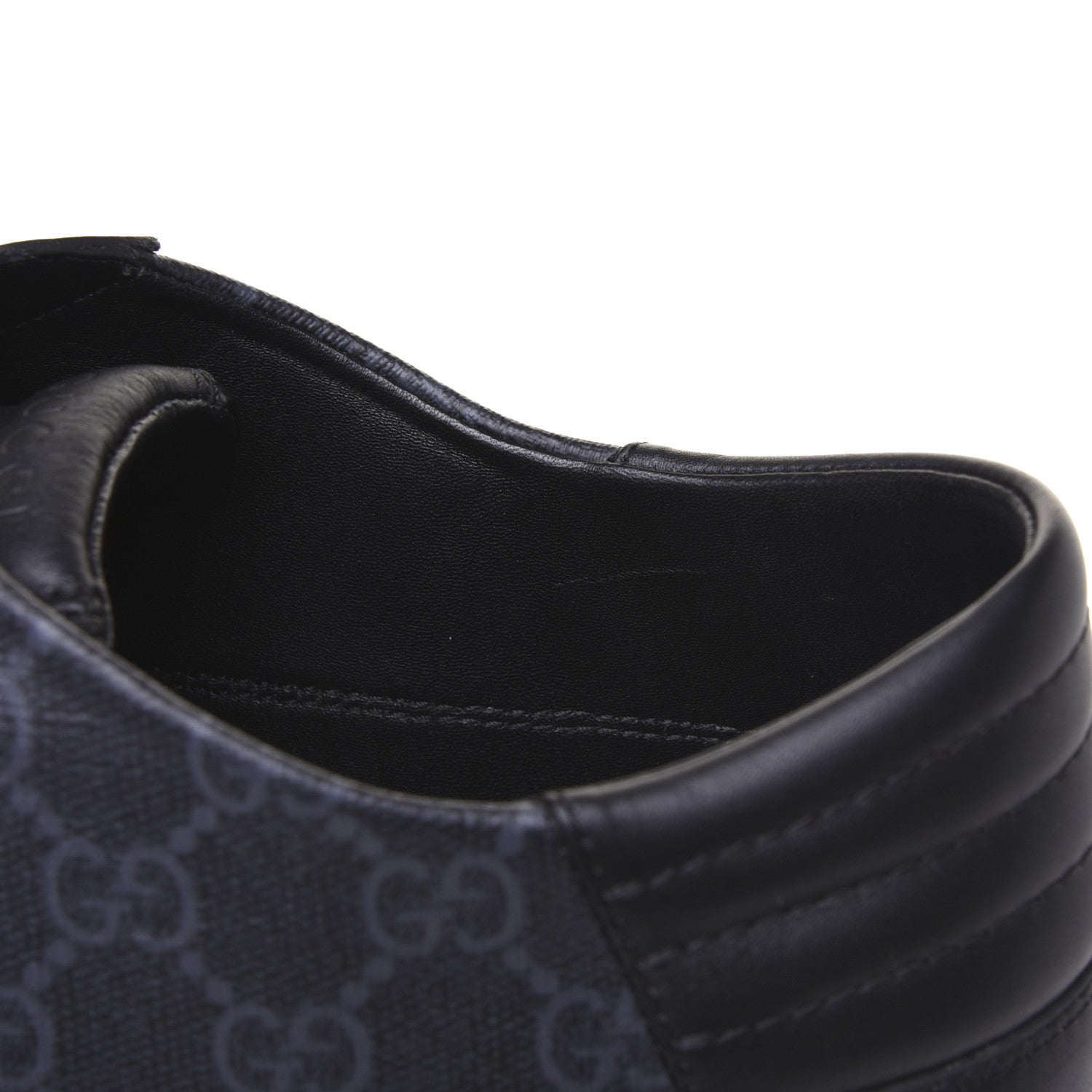 Gucci GG Supreme Monogram Mens Low Top Sneakers 11 Black 11 of 12