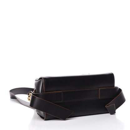 Prada City Calf Ribbon Bowling Bag Black 4 of 10