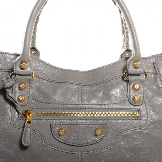 Balenciaga Agneau Giant 12 Gold Hardware Monday Gris Pyrite 9 of 9