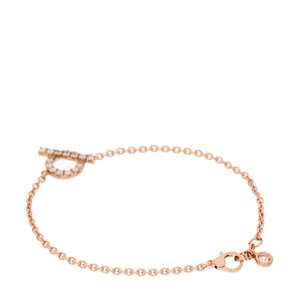 Hermes 18K Rose Gold Diamond Finesse Bracelet ST 2 of 4