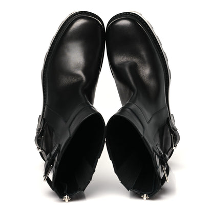 Hermes Calfskin Jaime Ankle Boots 41 Black 2 of 9