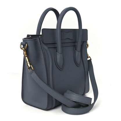 Celine Baby Drummed Calfskin Nano Luggage Kohl 3 of 10