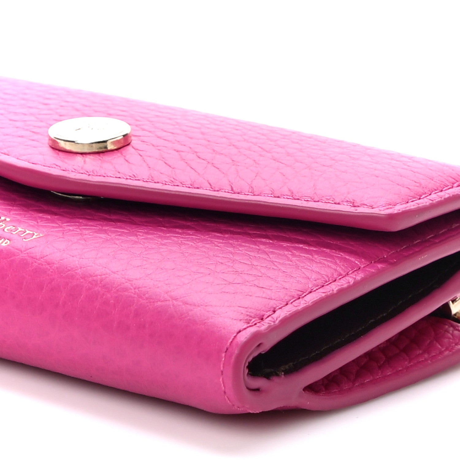 Mulberry Heavy Grain Folded Multi Card Case Wallet Pink 9 of 10