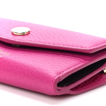 Mulberry Heavy Grain Folded Multi Card Case Wallet Pink 9 of 10