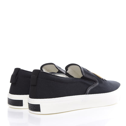 Gucci Canvas Anchor Patch Mens Slip On Sneakers 8 Navy 4 of 11