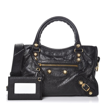 Balenciaga Agneau Giant 12 Gold Hardware Mini City Black 1 of 7