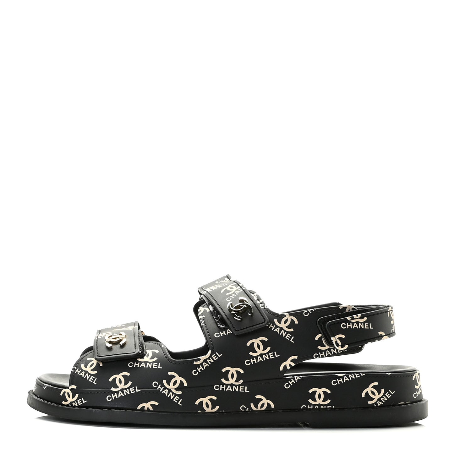 Rubber CC Dad Sandals 39 Black