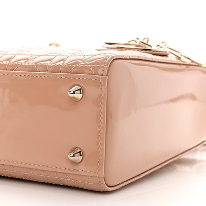 Christian Dior Patent Cannage Small Lady Dior Light Pink 10 of 10