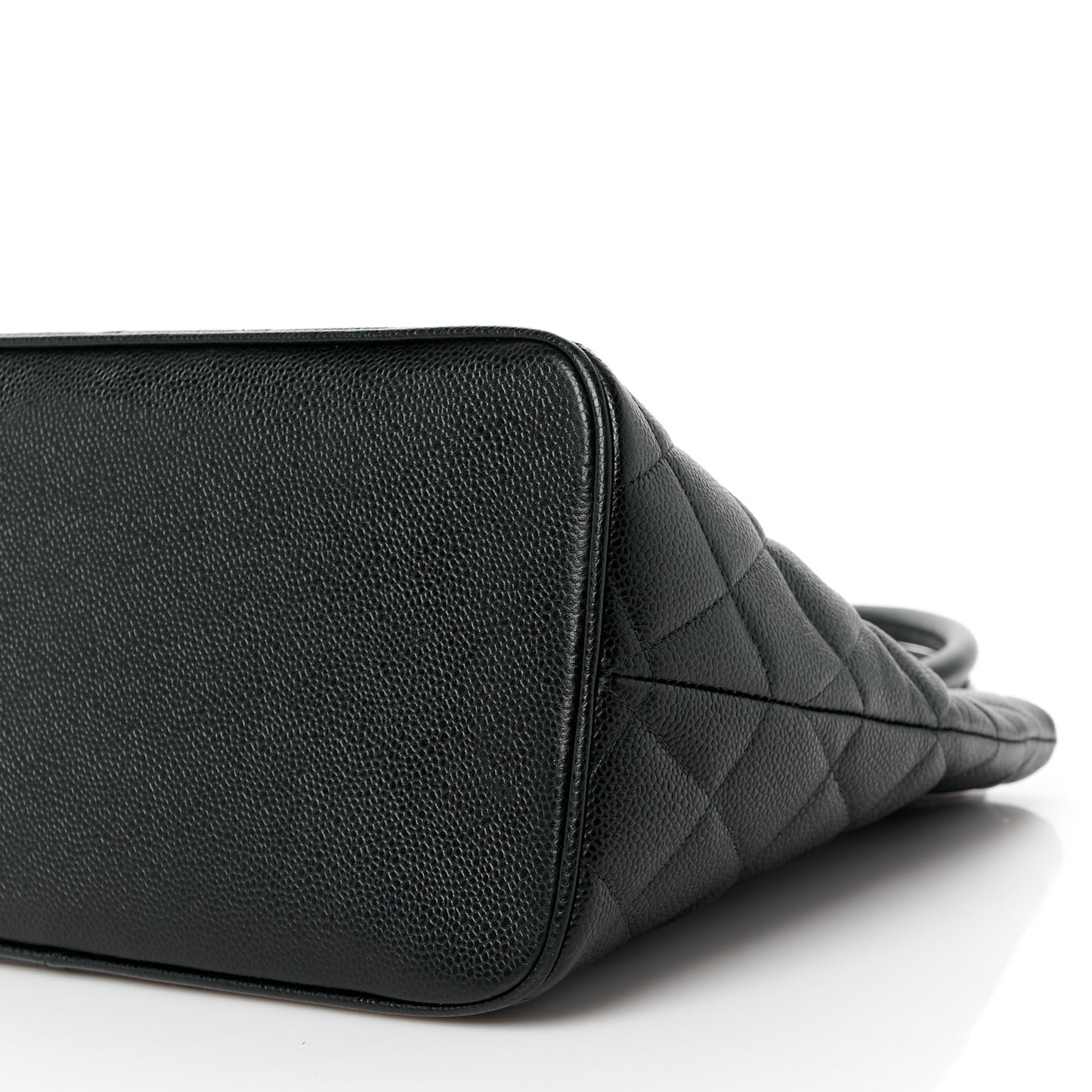 Caviar Quilted Medallion Tote Black