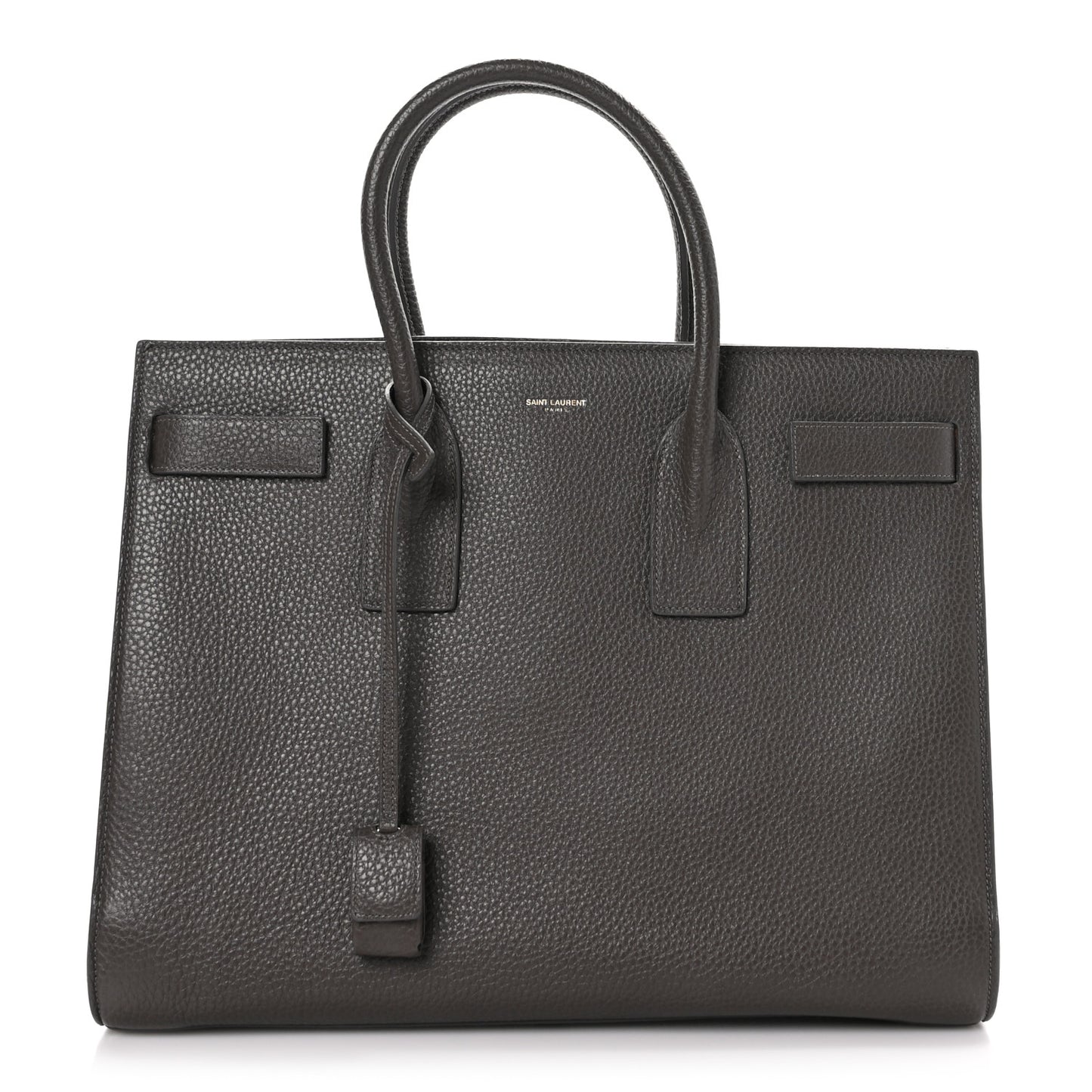Grained Calfskin Large Sac de Jour Carryall Earth