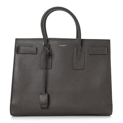 Saint Laurent Grained Calfskin Large Sac de Jour Carryall Earth 1 of 10