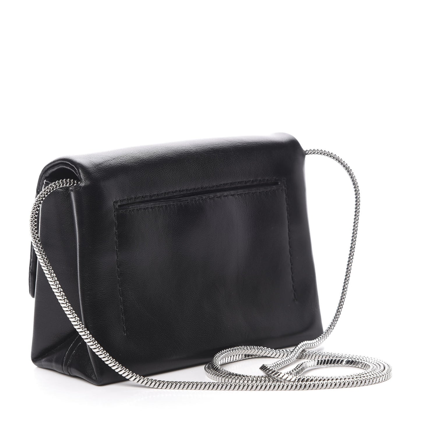 3.1 Calfskin Alix Soft Flap Clutch Black