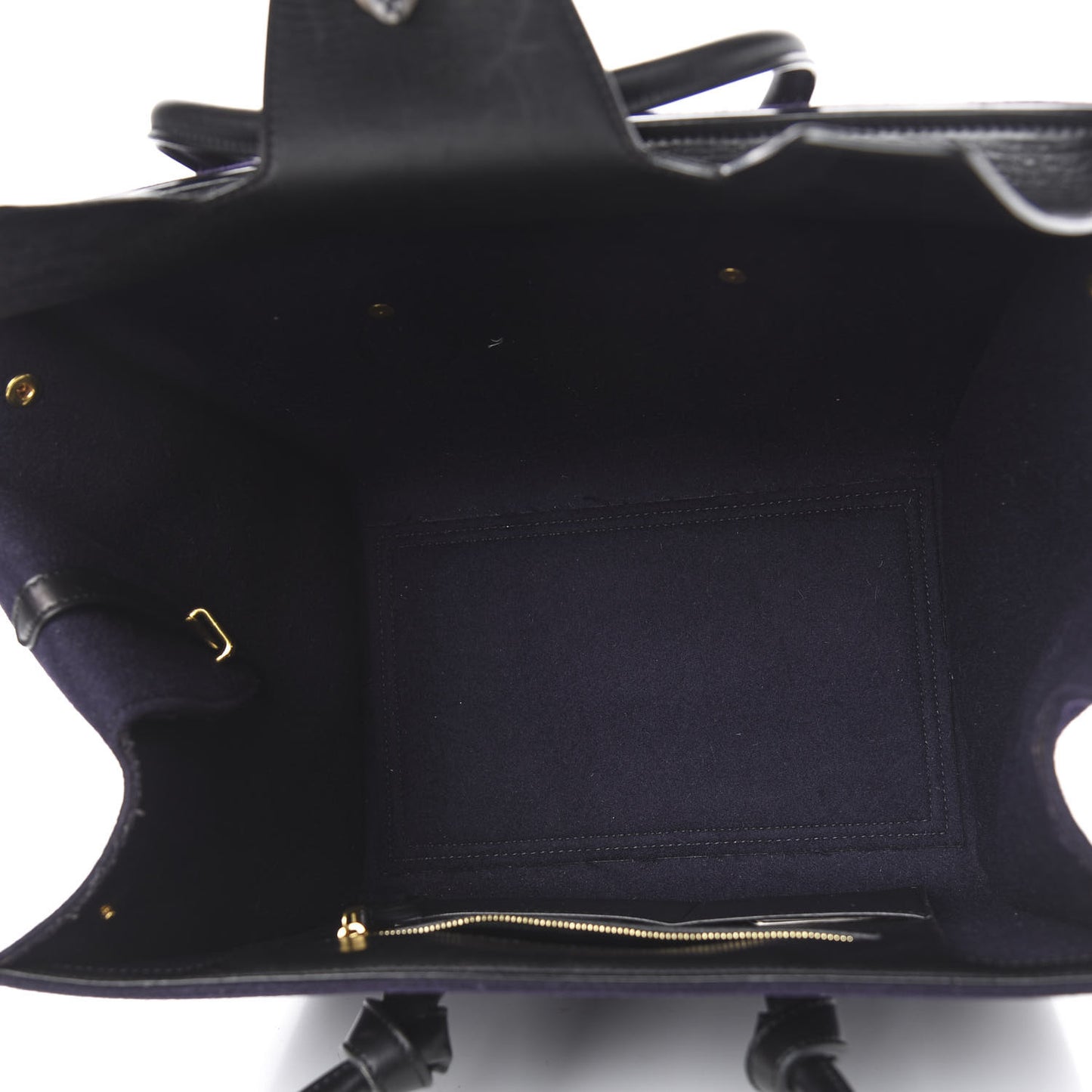 Felt Calfskin Medium Tie Knot Tote Navy