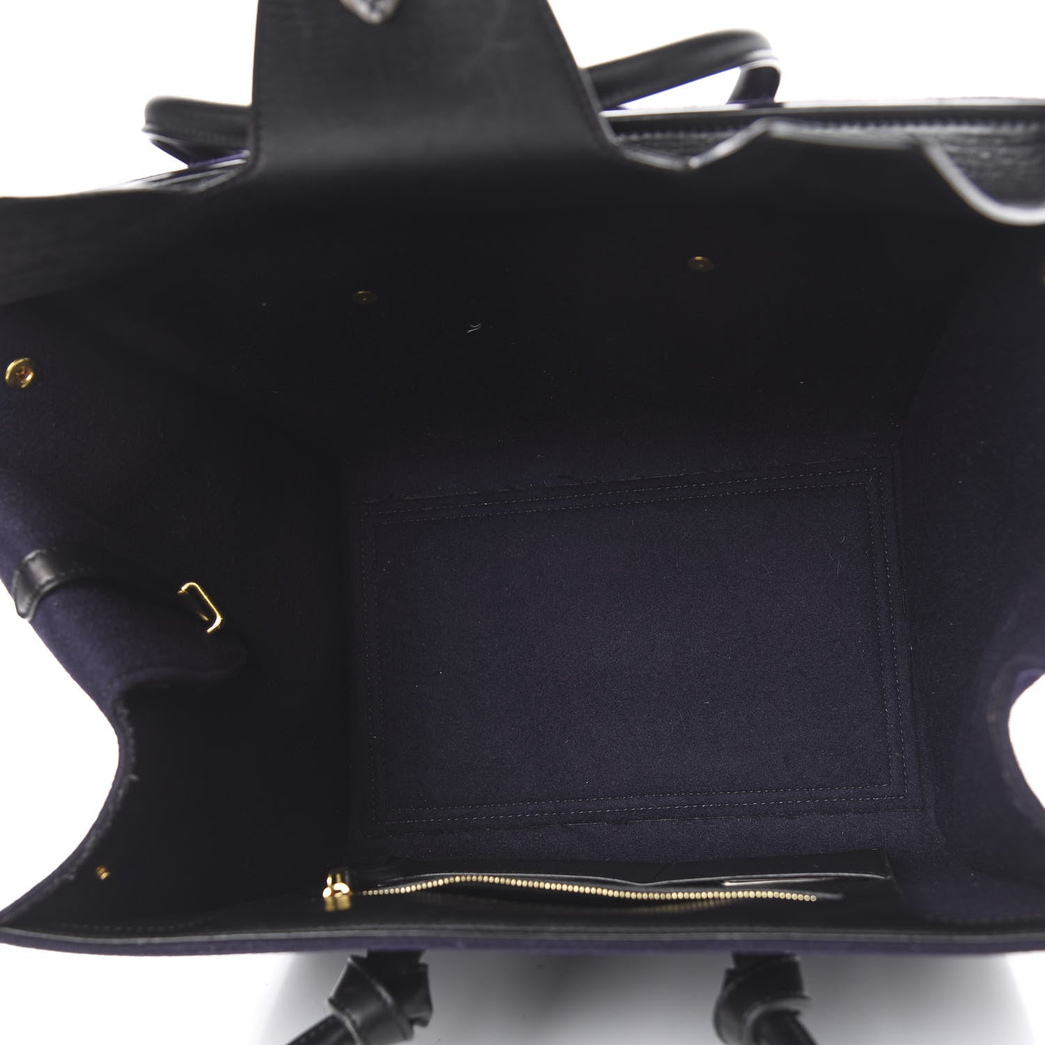 Celine Felt Calfskin Medium Tie Knot Tote Navy 6 of 26