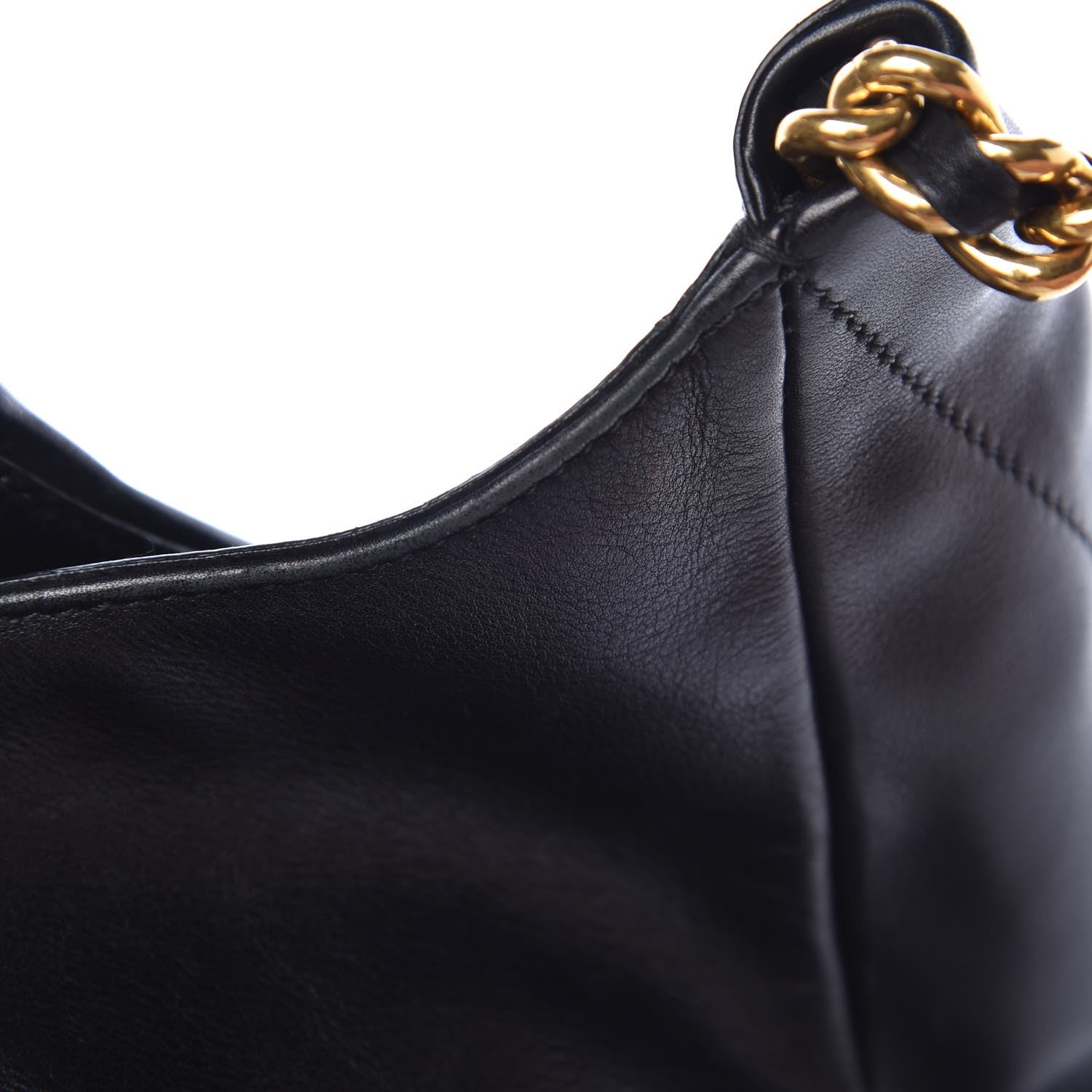 Prada Soft Calf Chain Tote Black 12 of 13