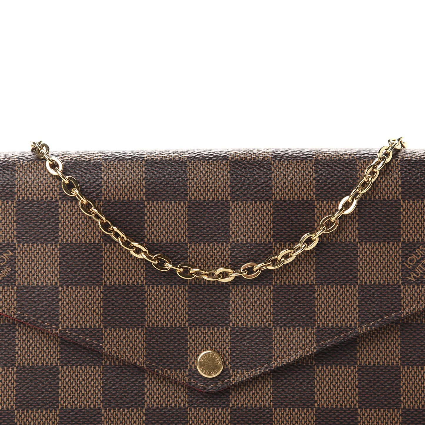 Damier Ebene Pochette Felicie Chain Wallet
