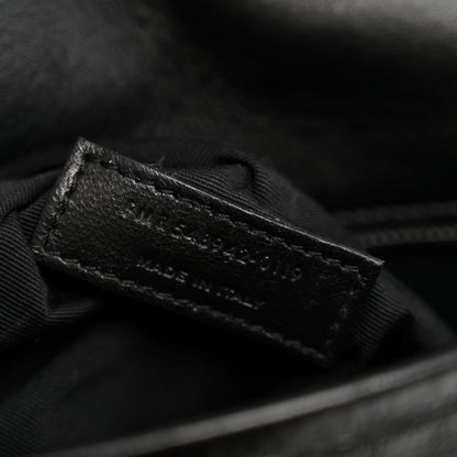 Saint Laurent Crinkled Calfskin Monogram Medium Niki Chain Satchel Black 7 of 13