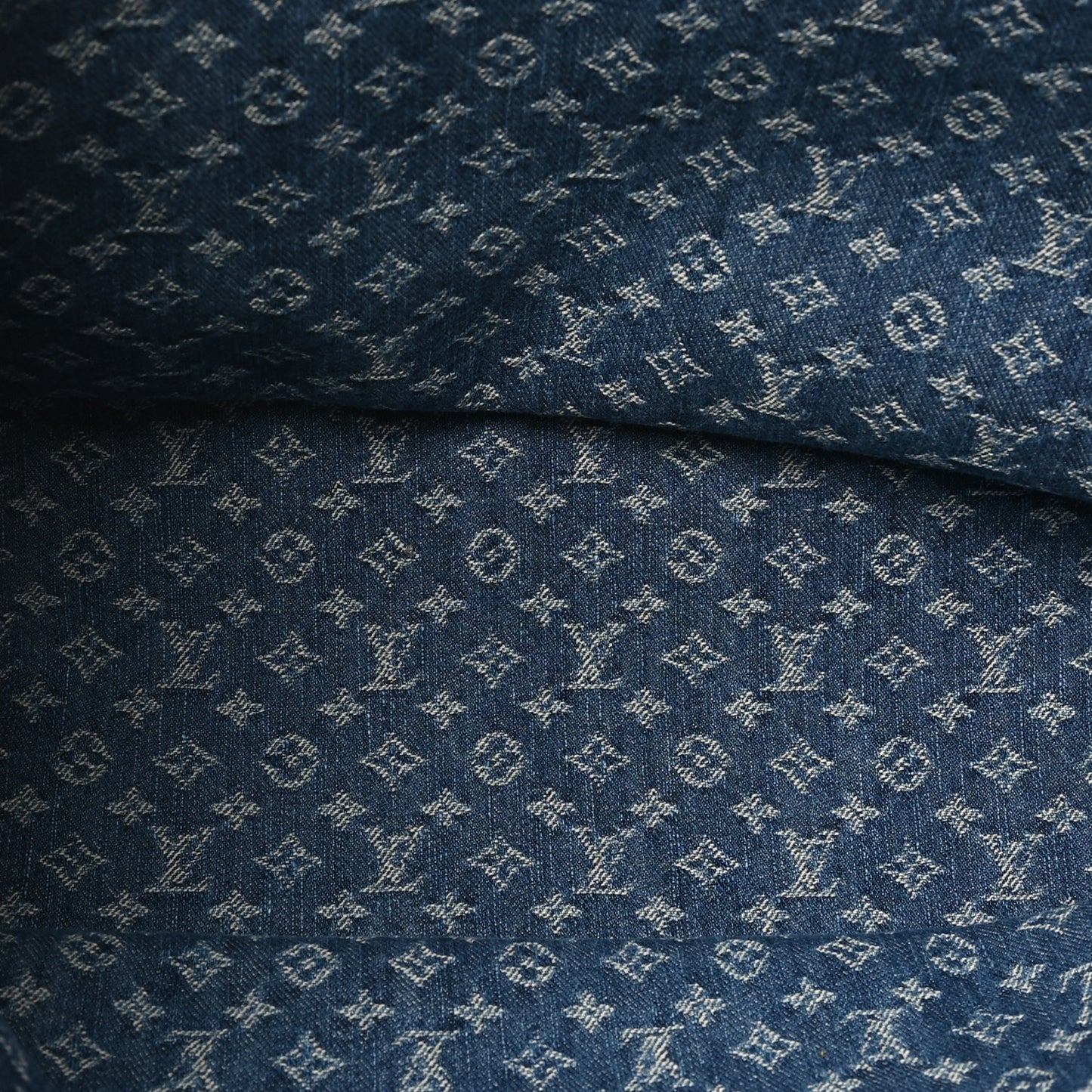 Monogram Denim Neo Neverfull MM Blue