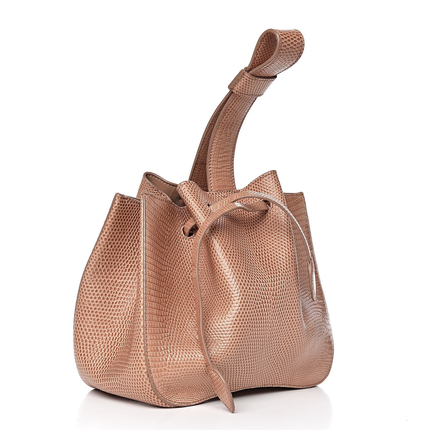 Alaia Lizard Rose-Marie 19 Bag Dark Beige 3 of 9