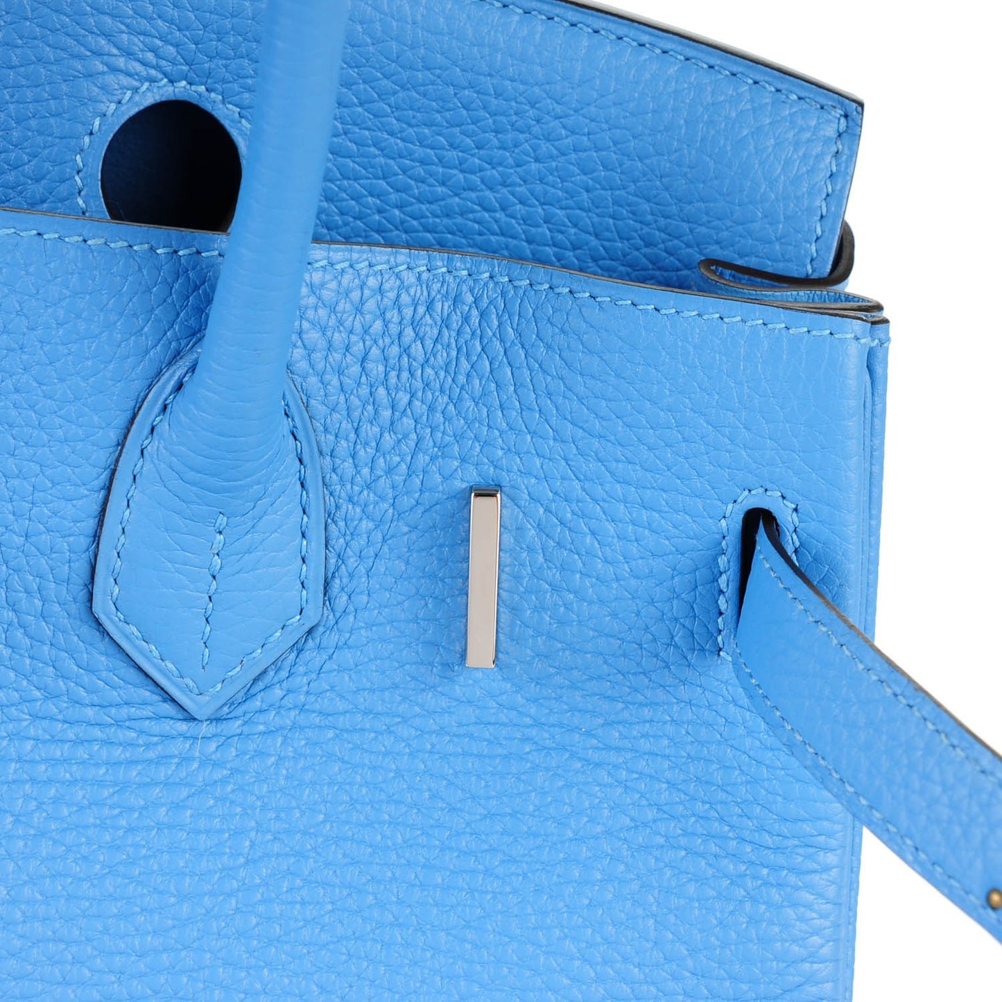 Taurillon Clemence Birkin 30 Bleu Paradis