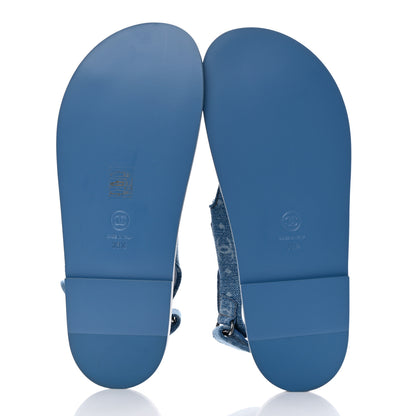 Chanel Denim CC Dad Sandals 39.5 Light Blue 5 of 8