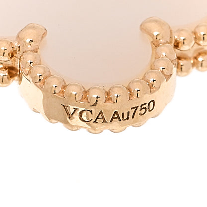 Van Cleef & Arpels 18K Yellow Gold Mother of Pearl 5 Motifs Vintage Alhambra Bracelet 4 of 6