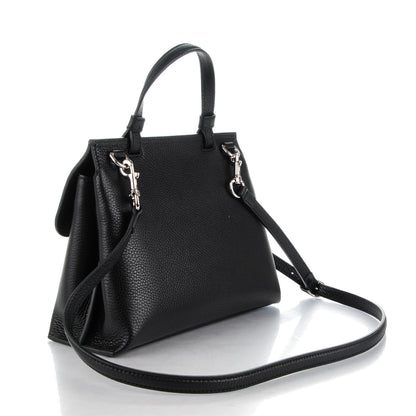 Gucci Cellarius Calfskin Small Bamboo Daily Top Handle Bag Black 3 of 6