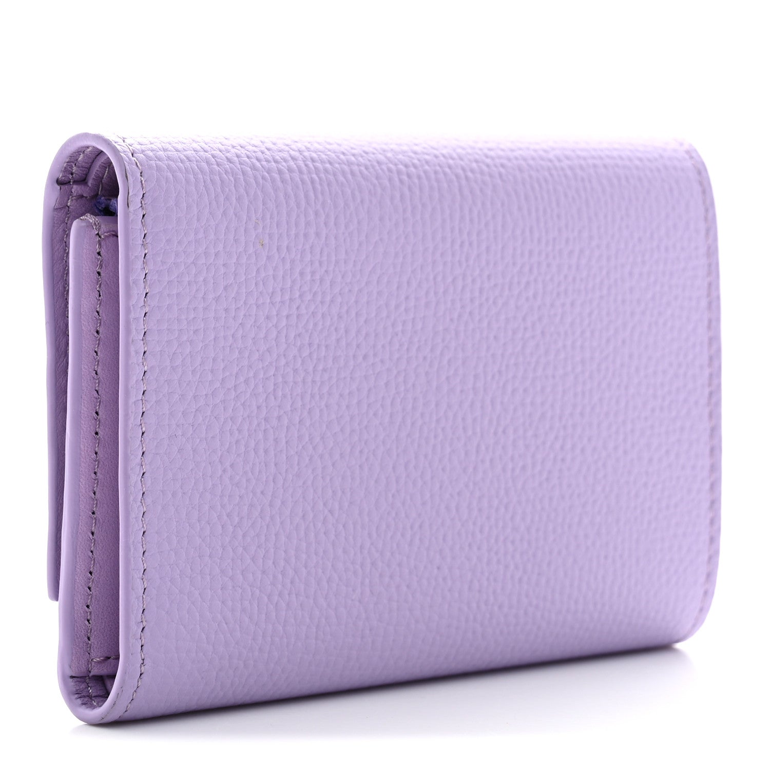 Loewe Pebble Grain Calfskin Anagram Small Vertical Wallet Light Mauve 3 of 8