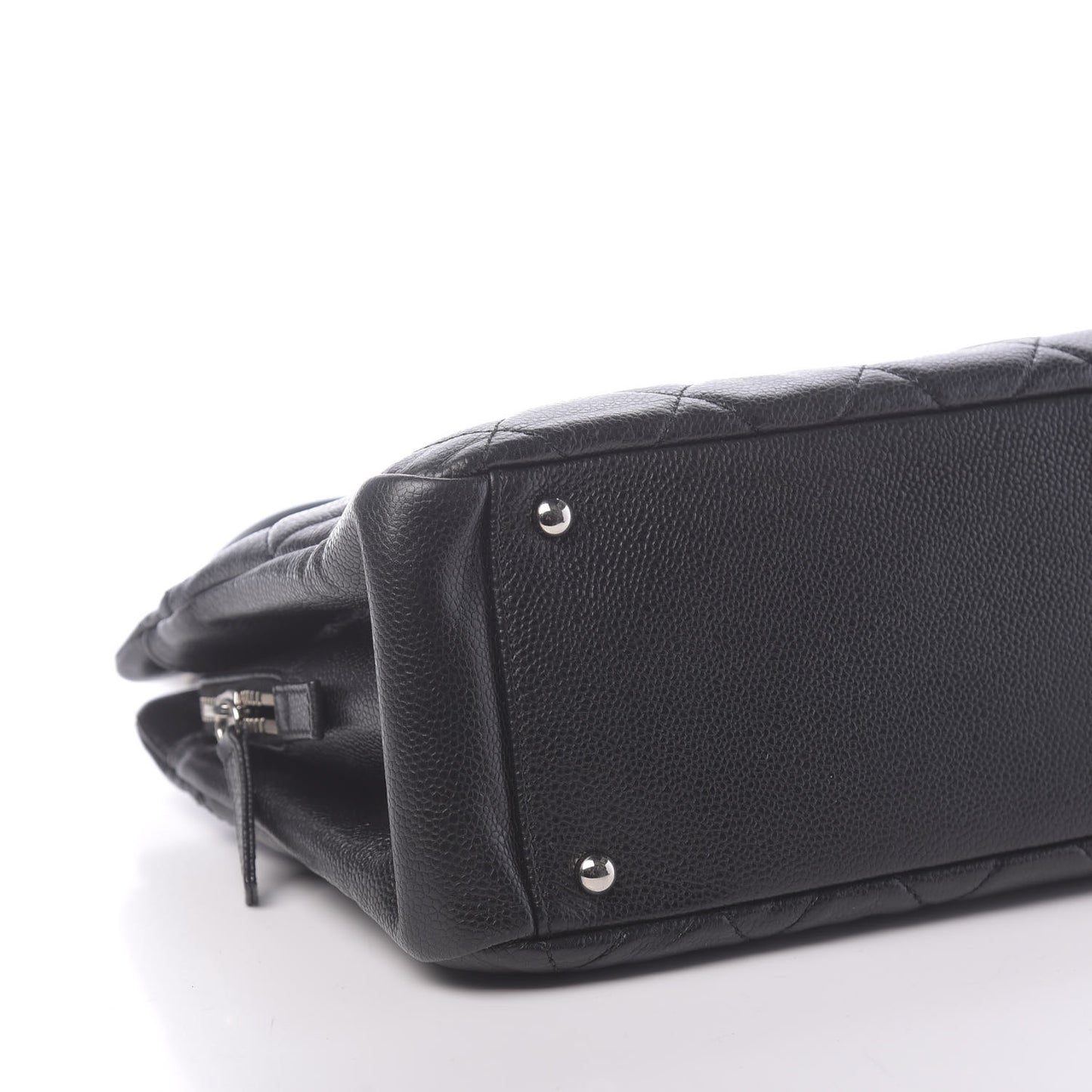 Caviar Quilted Timeless CC Soft Tote Black