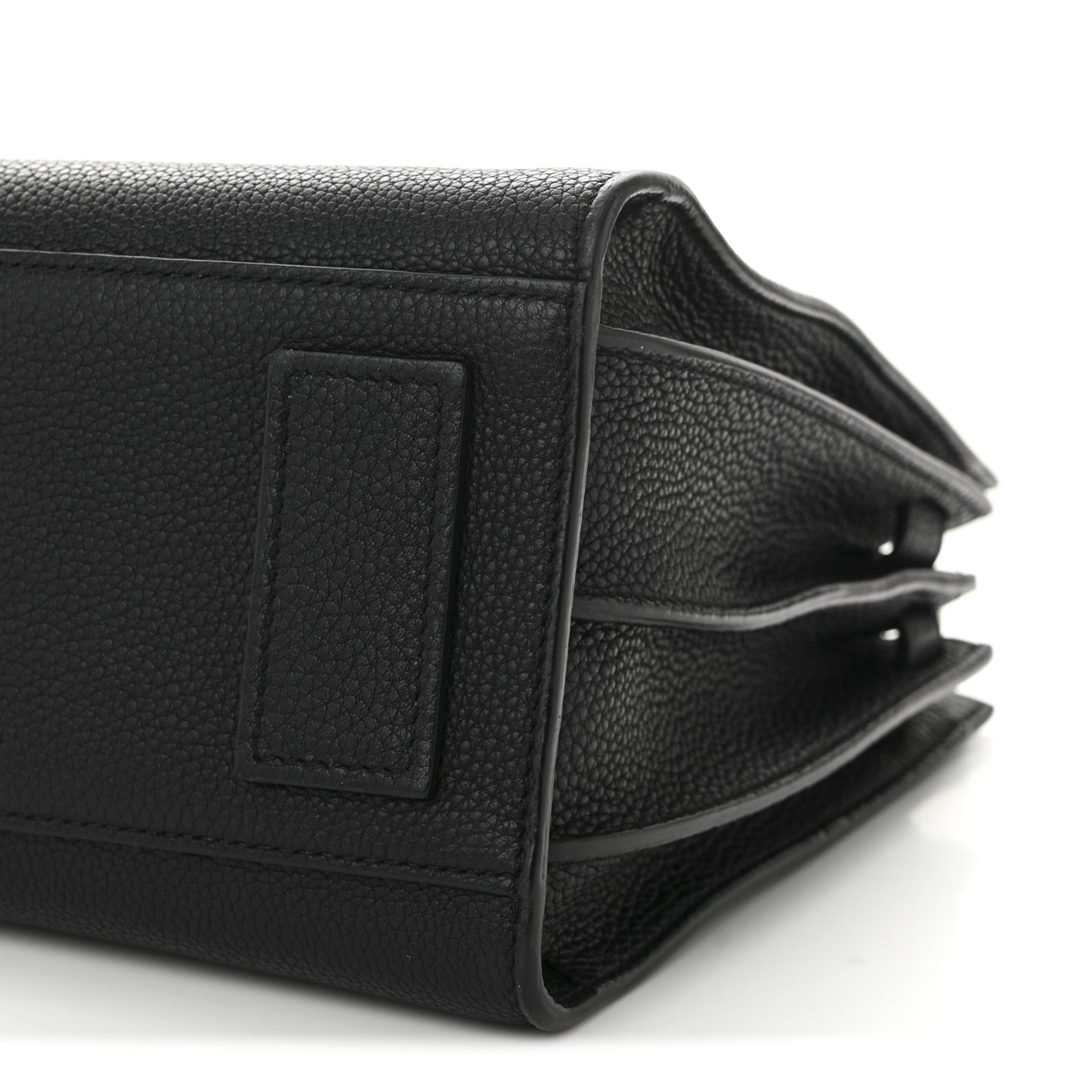 Grained Calfskin Baby Sac De Jour Souple Black