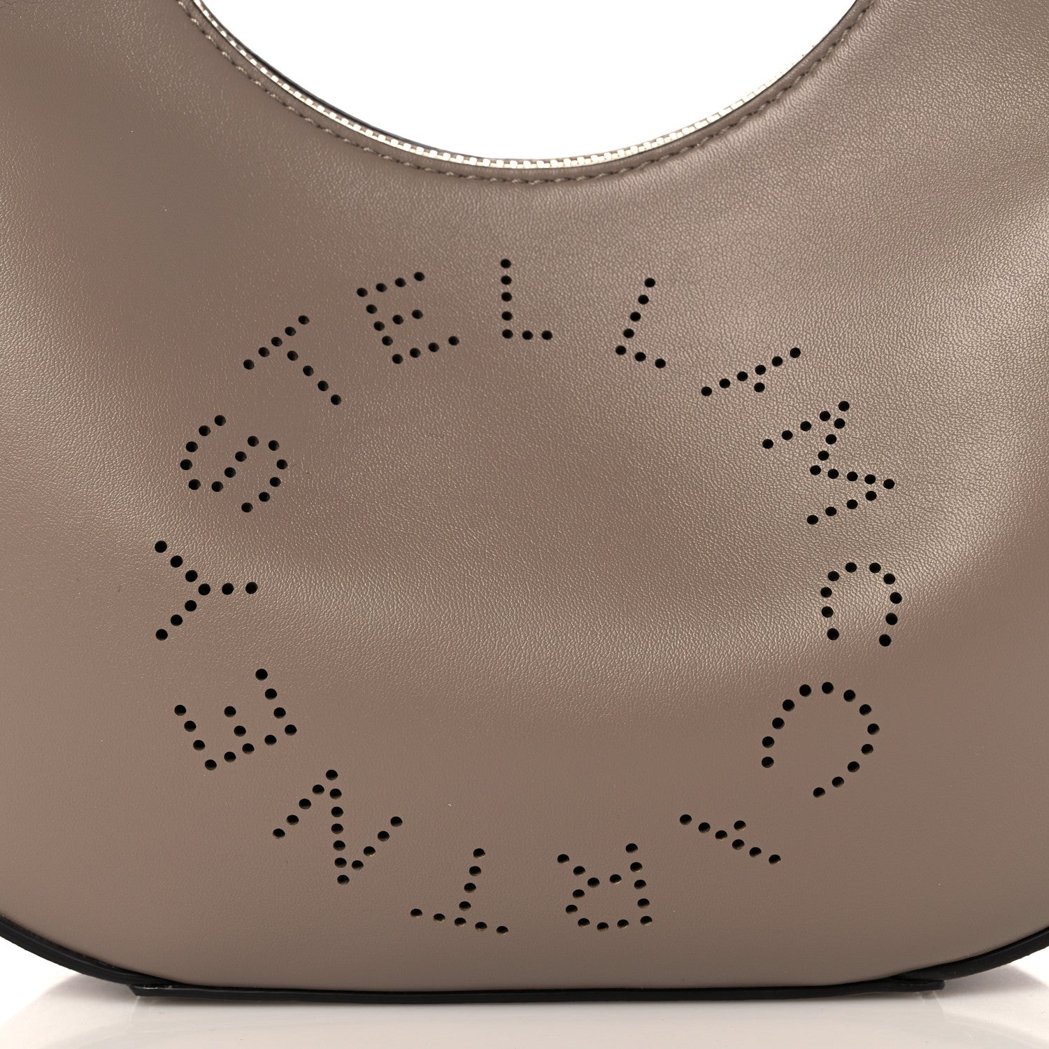 Stella McCartney Eco Alter Nappa Perforated Logo Small Hobo Moss 8 of 10