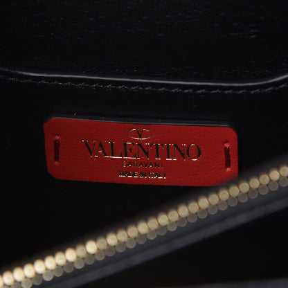 Valentino Garavani Velvet Butterfly Rockstud No Limit Shoulder Bag Black 6 of 6