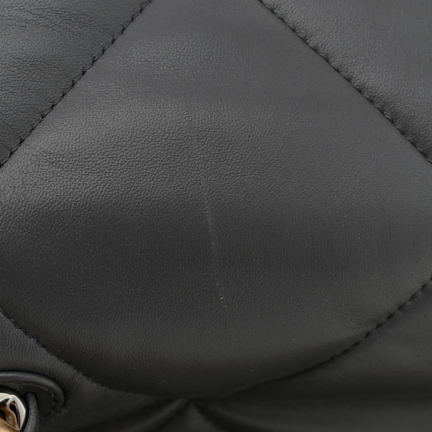 Chanel Goatskin Quilted Large Chanel 19 Flap Dark Grey 11 of 11