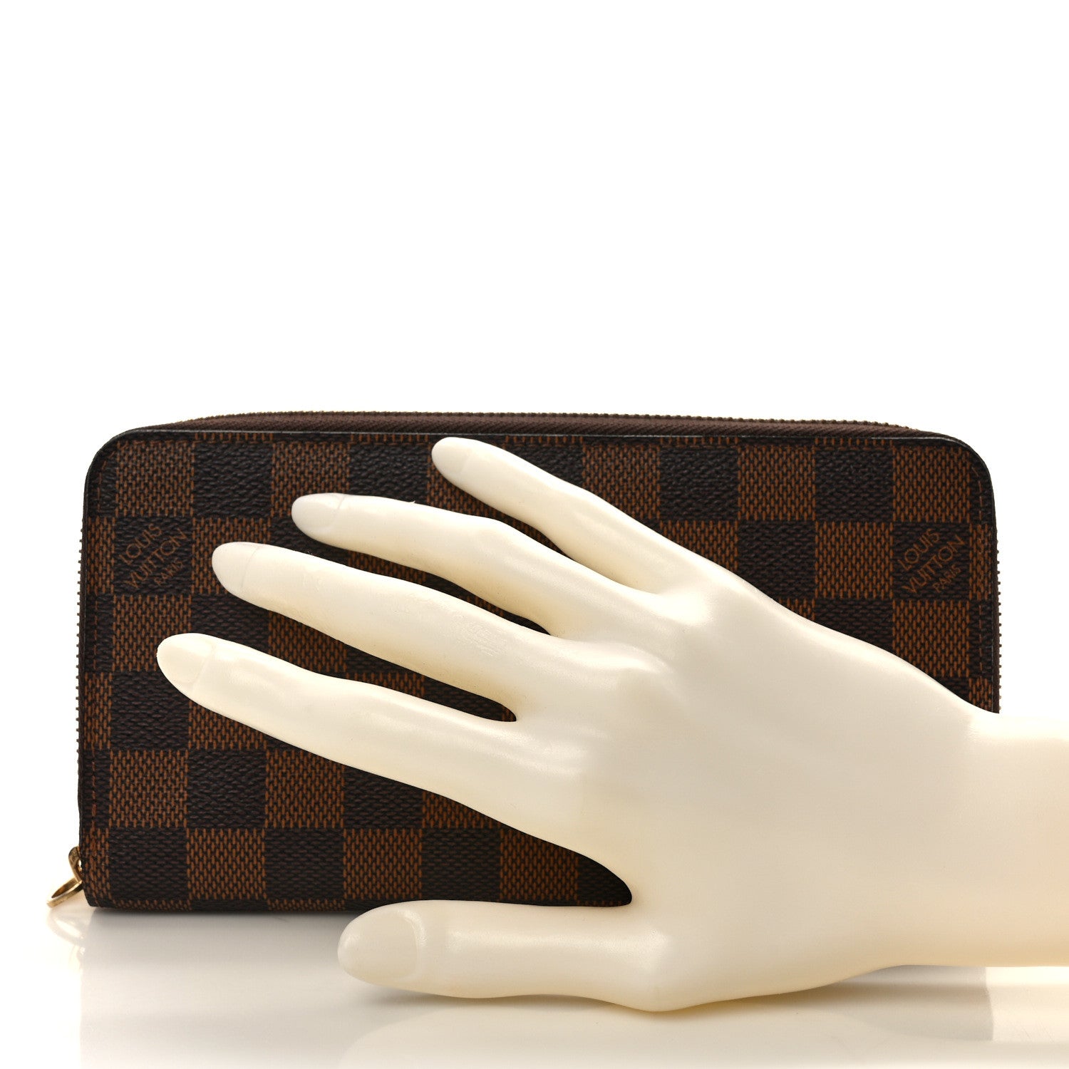 Louis Vuitton Damier Ebene Zippy Wallet 2 of 9