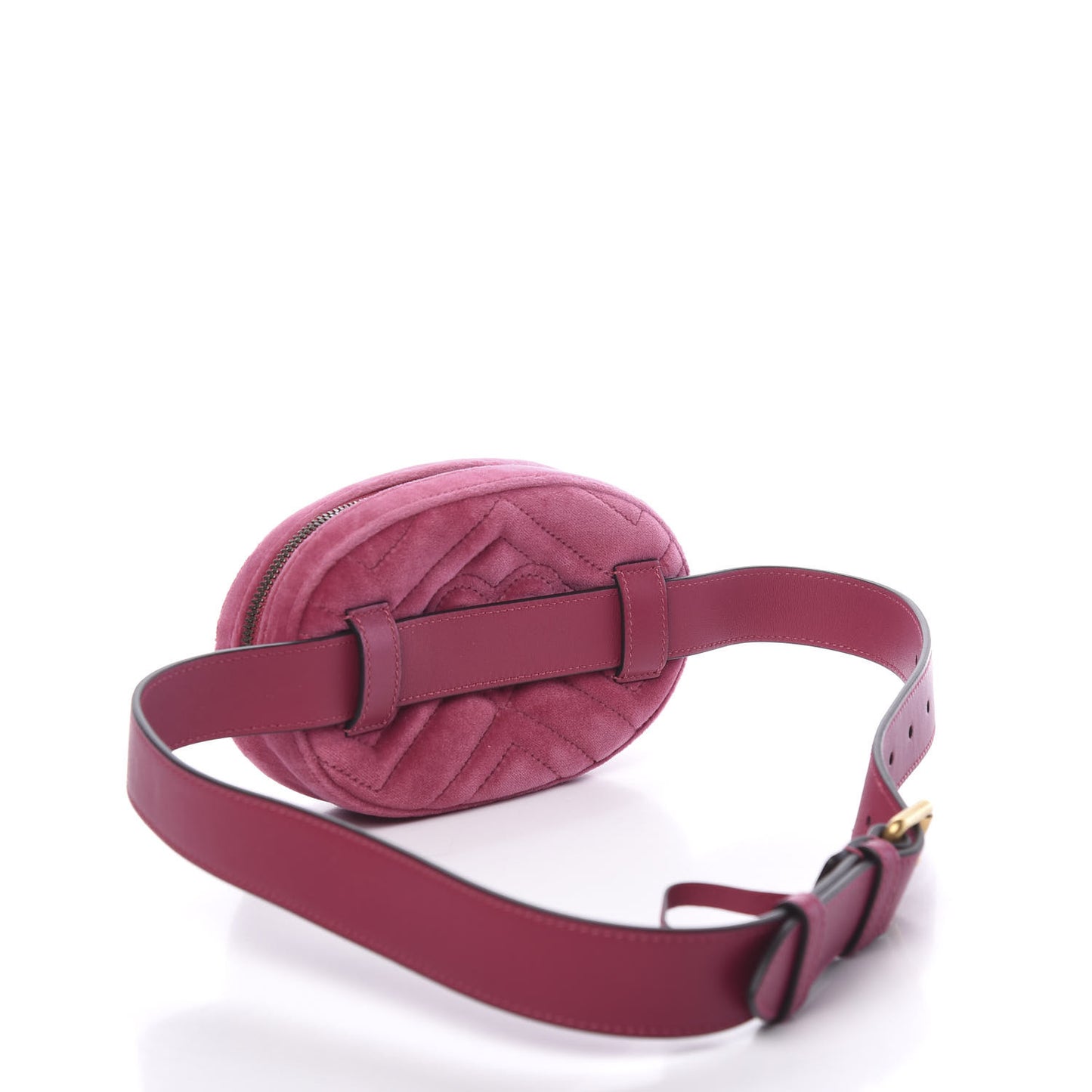 Velvet Matelasse GG Marmont Belt Bag 85 34 Light Raspberry Rose