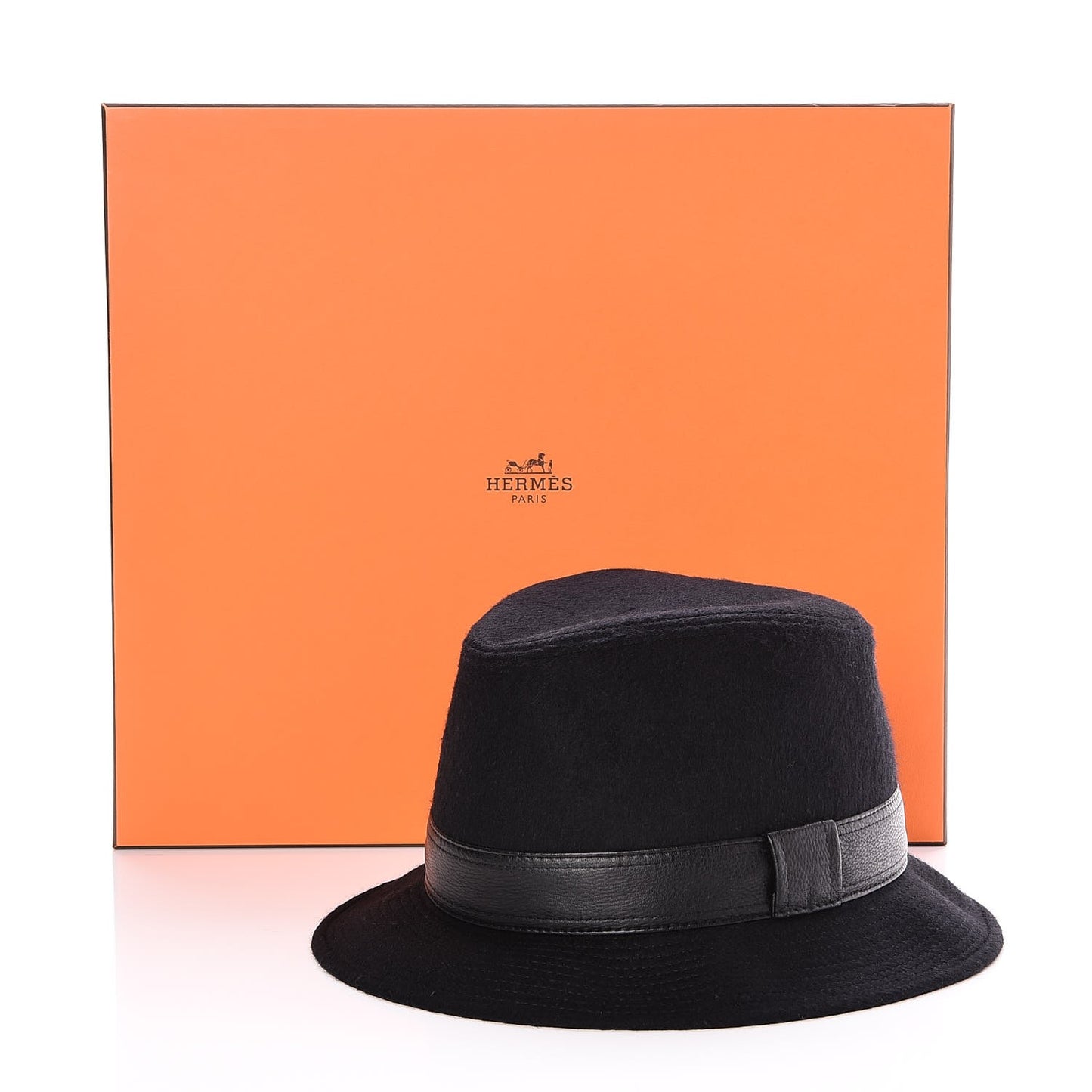 Cashmere Deerskin Hat 58 Black