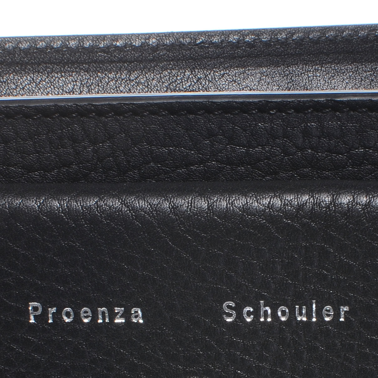 Textured Leather PS11 Shoulder Bag Black