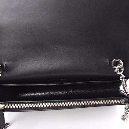 Saint Laurent Calf Hair Spotted Monogram Kate Tassel Chain Wallet Black 5 of 9