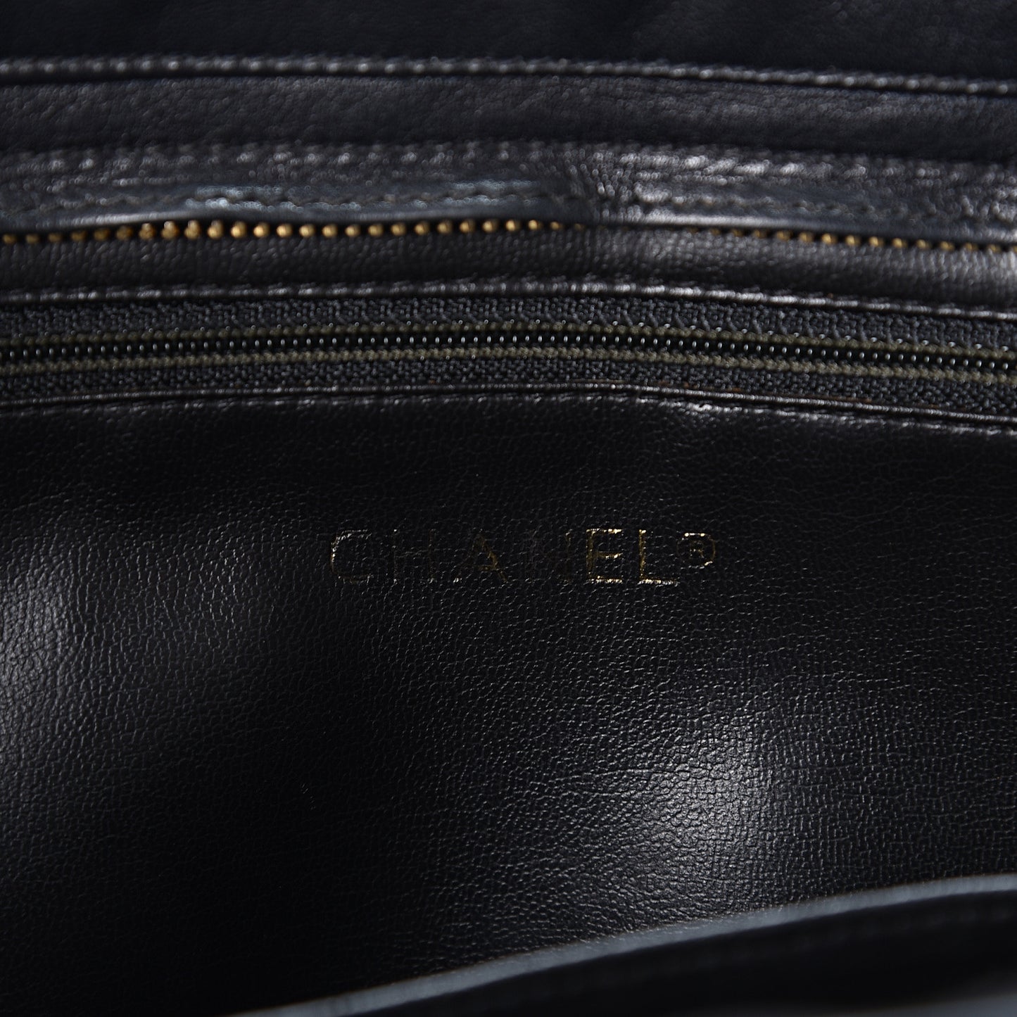 Lambskin Quilted Shopping Tote Black