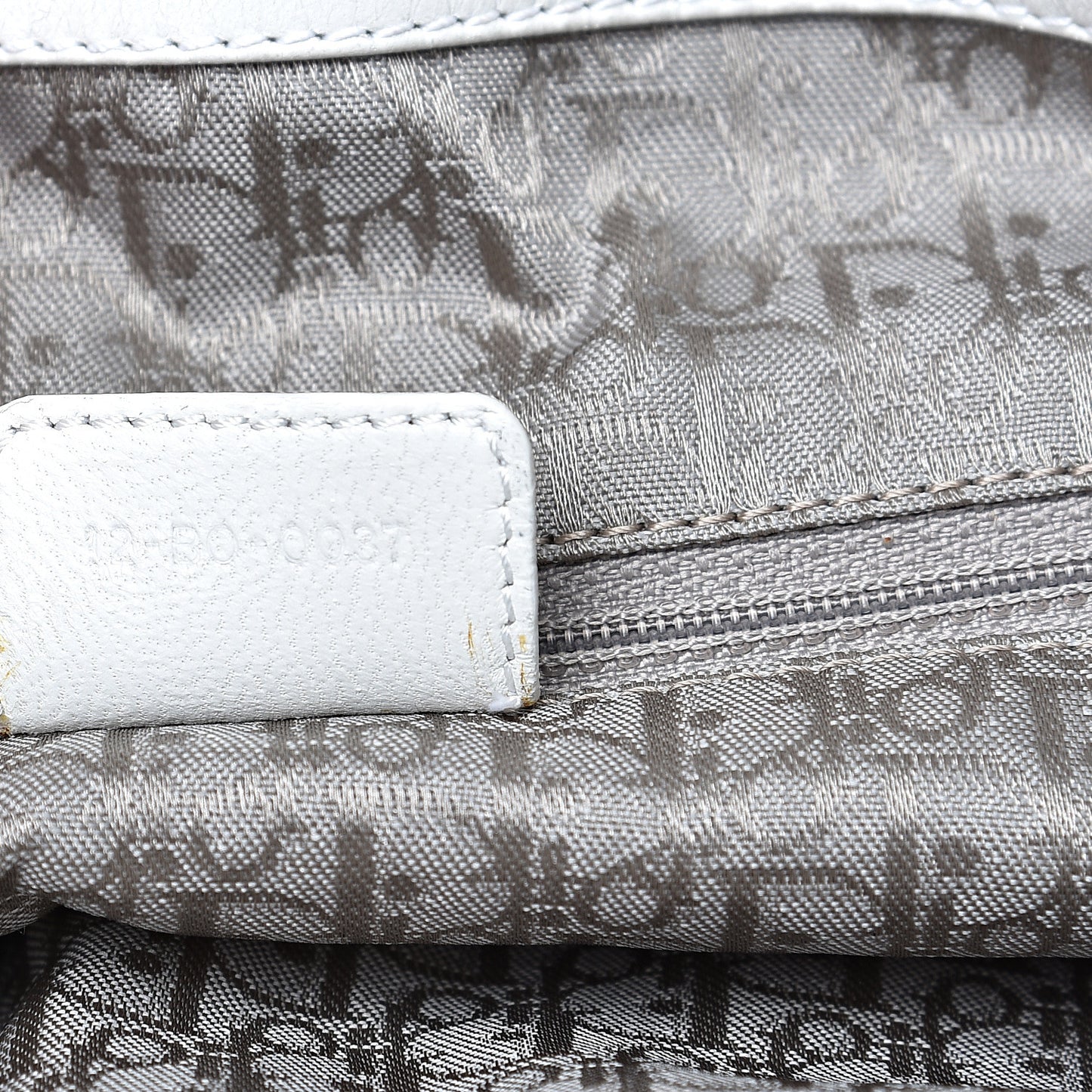 Lambskin Cannage Large Dior Soft Hobo White