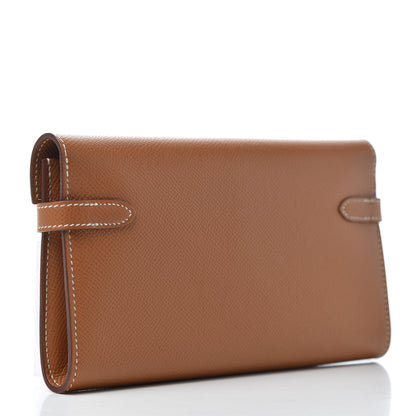 Hermes Epsom Kelly Longue Wallet Gold 3 of 8