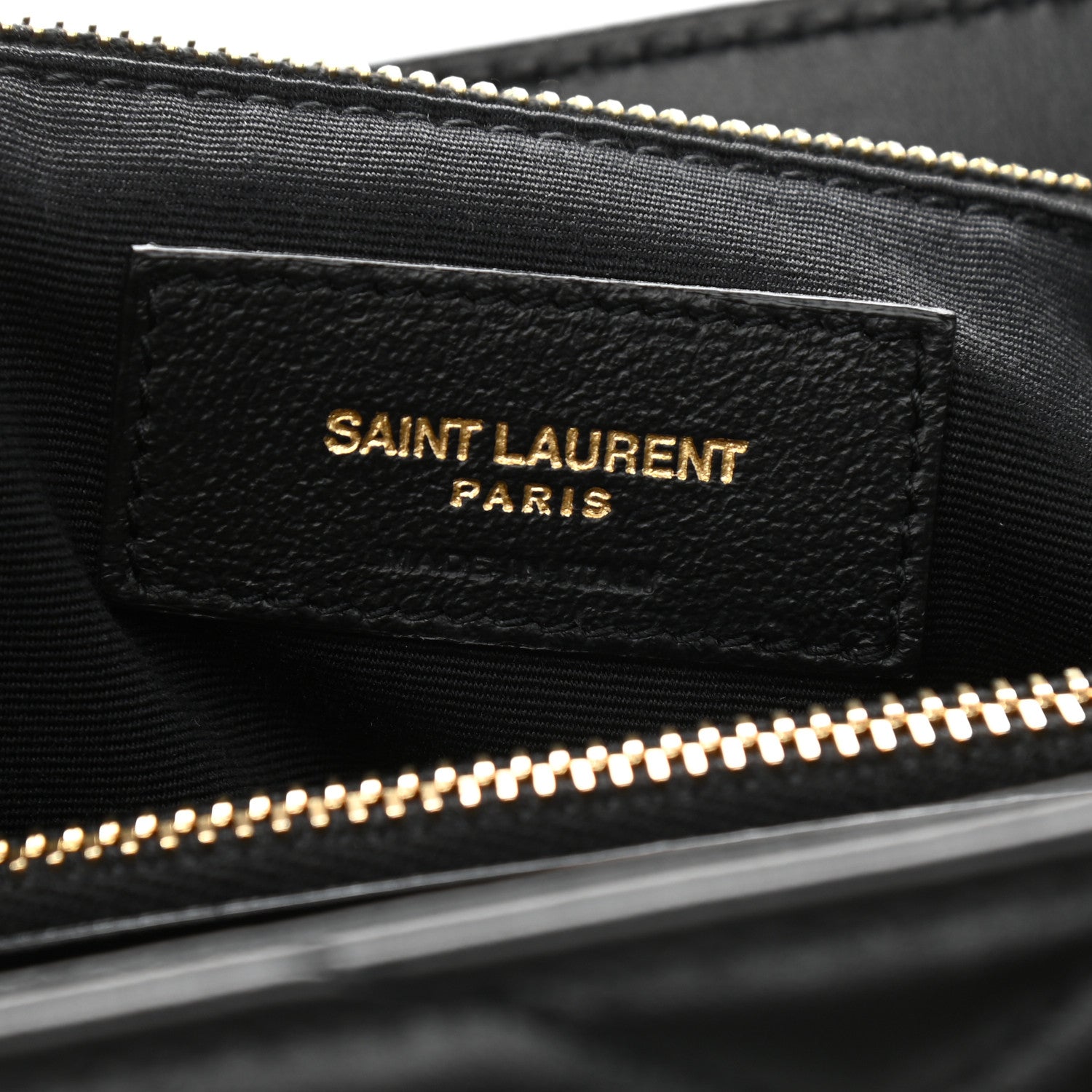 Saint Laurent Calfskin Y Quilted Monogram Large Loulou Chain Satchel Black 6 of 11