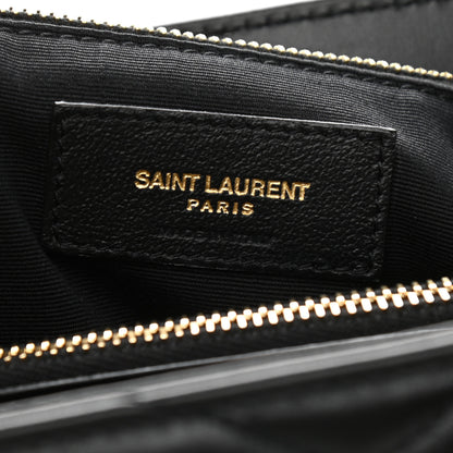 Saint Laurent Calfskin Y Quilted Monogram Large Loulou Chain Satchel Black 6 of 11