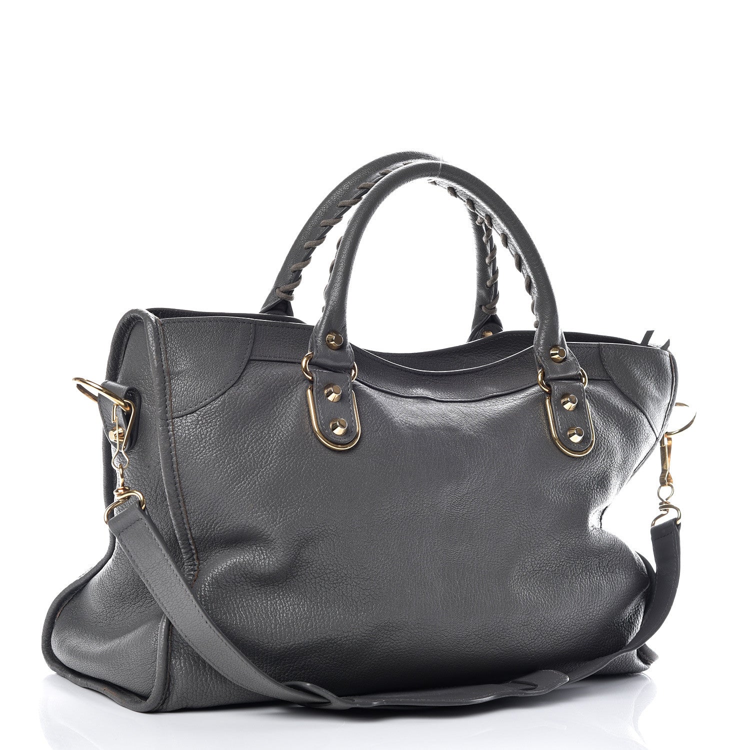 Balenciaga Chevre Gold Metallic Edge Hardware City Gris Acier 3 of 11