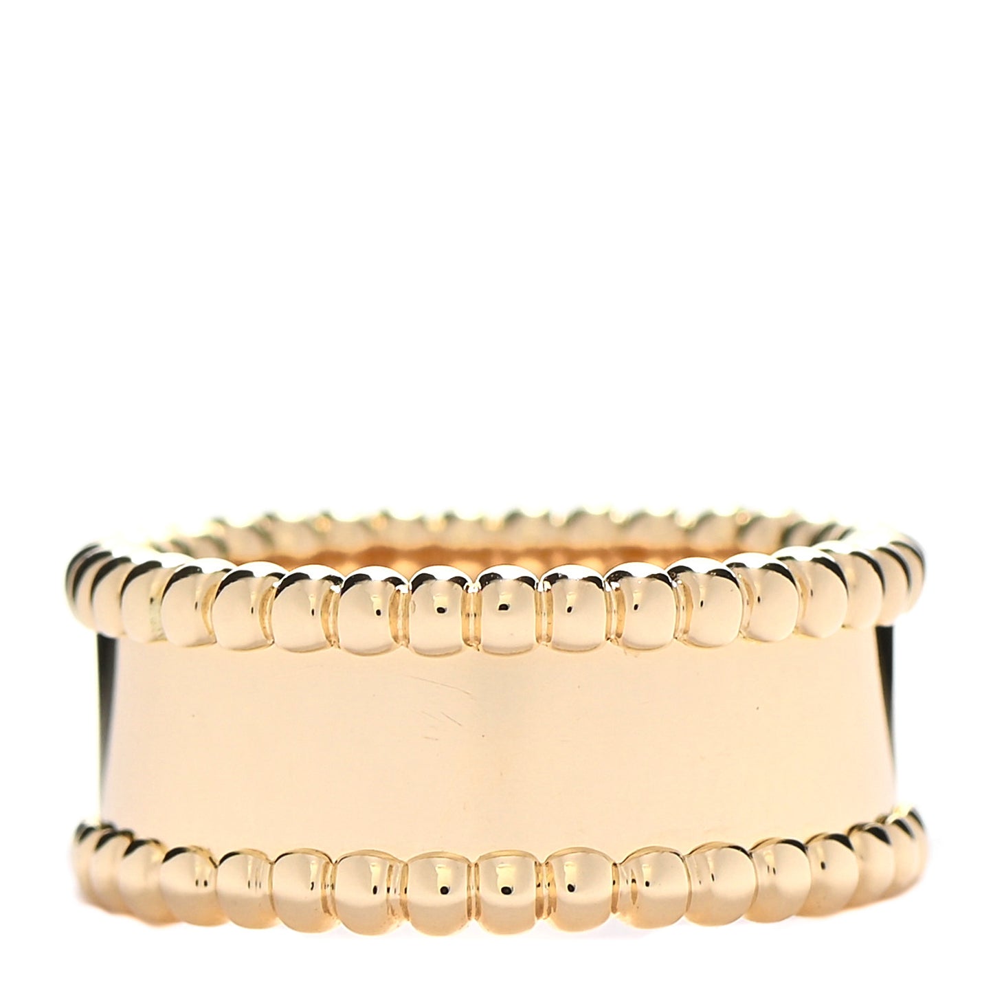 18K Yellow Gold Perlee Signature Ring 46 3.75