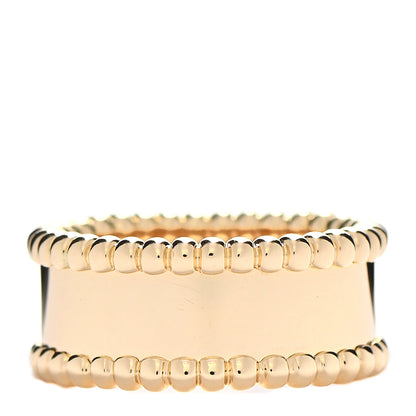 Van Cleef & Arpels 18K Yellow Gold Perlee Signature Ring 46 3.75 3 of 6