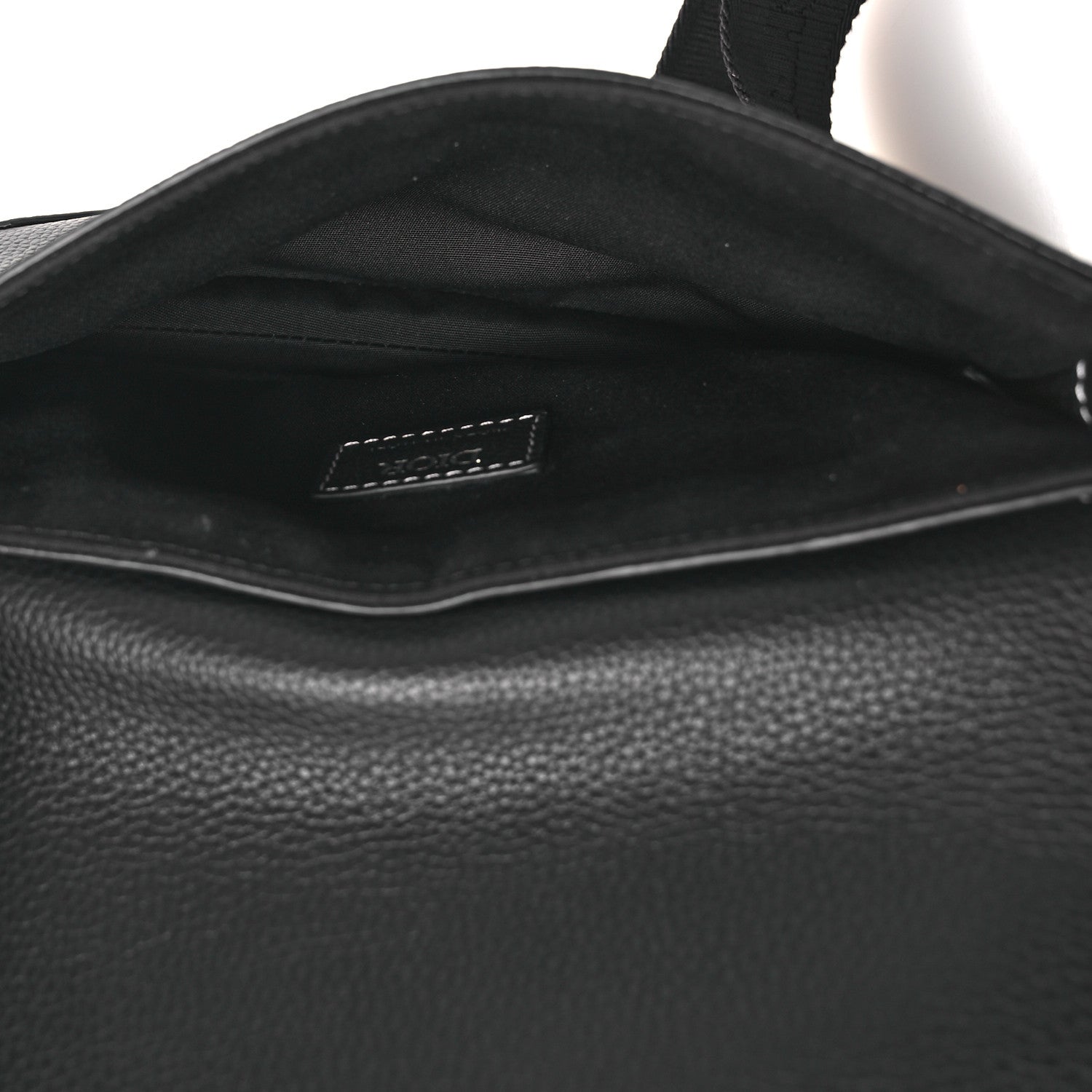 Christian Dior X KAWS Grained Calfskin Saddle Pouch Black 5 of 11