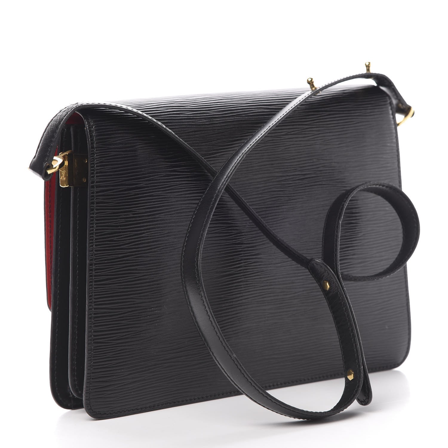 Louis Vuitton Epi Sac Friedland Black Red 3 of 20