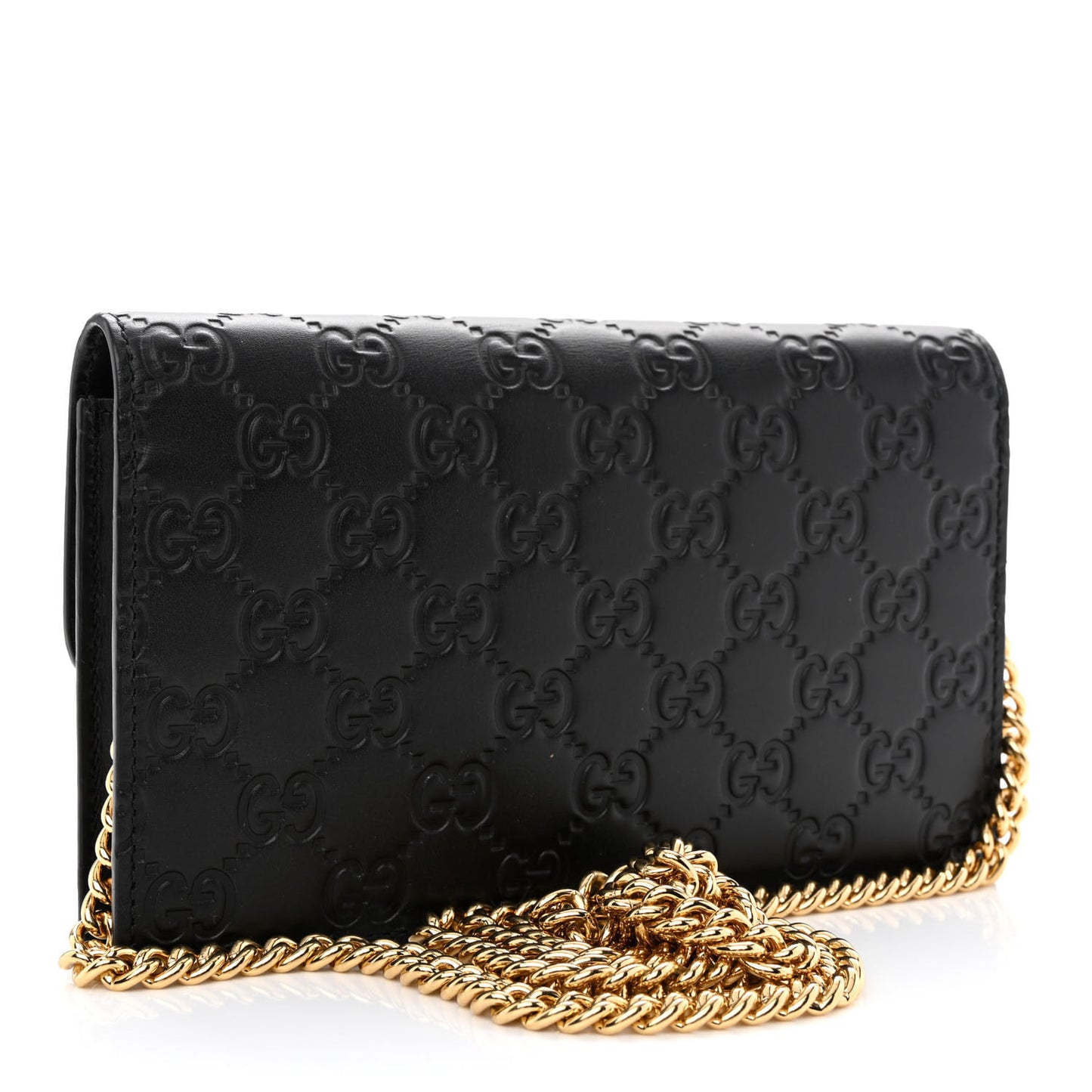 Guccissima Icon Chain Wallet Black